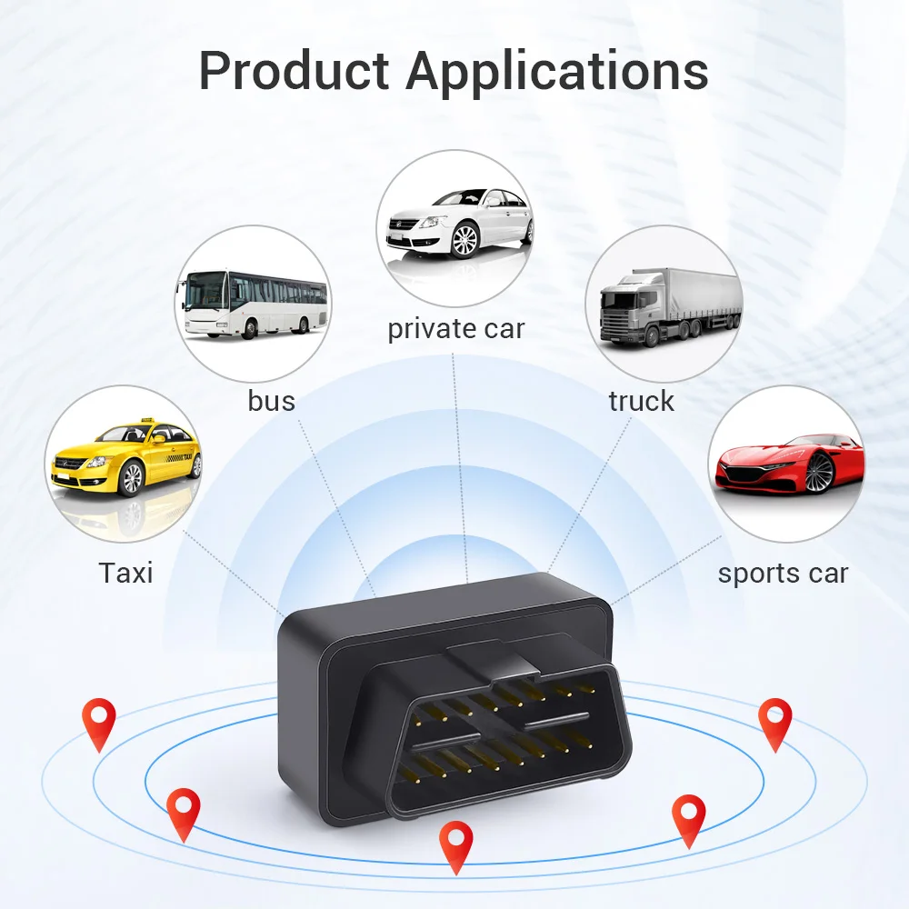 MiCODUS OBD GPS Tracker MV66 Voice Monitor Realtime Mini GPS Tracker for Car Tracking Device Shake Move Alert Geofence Free APP