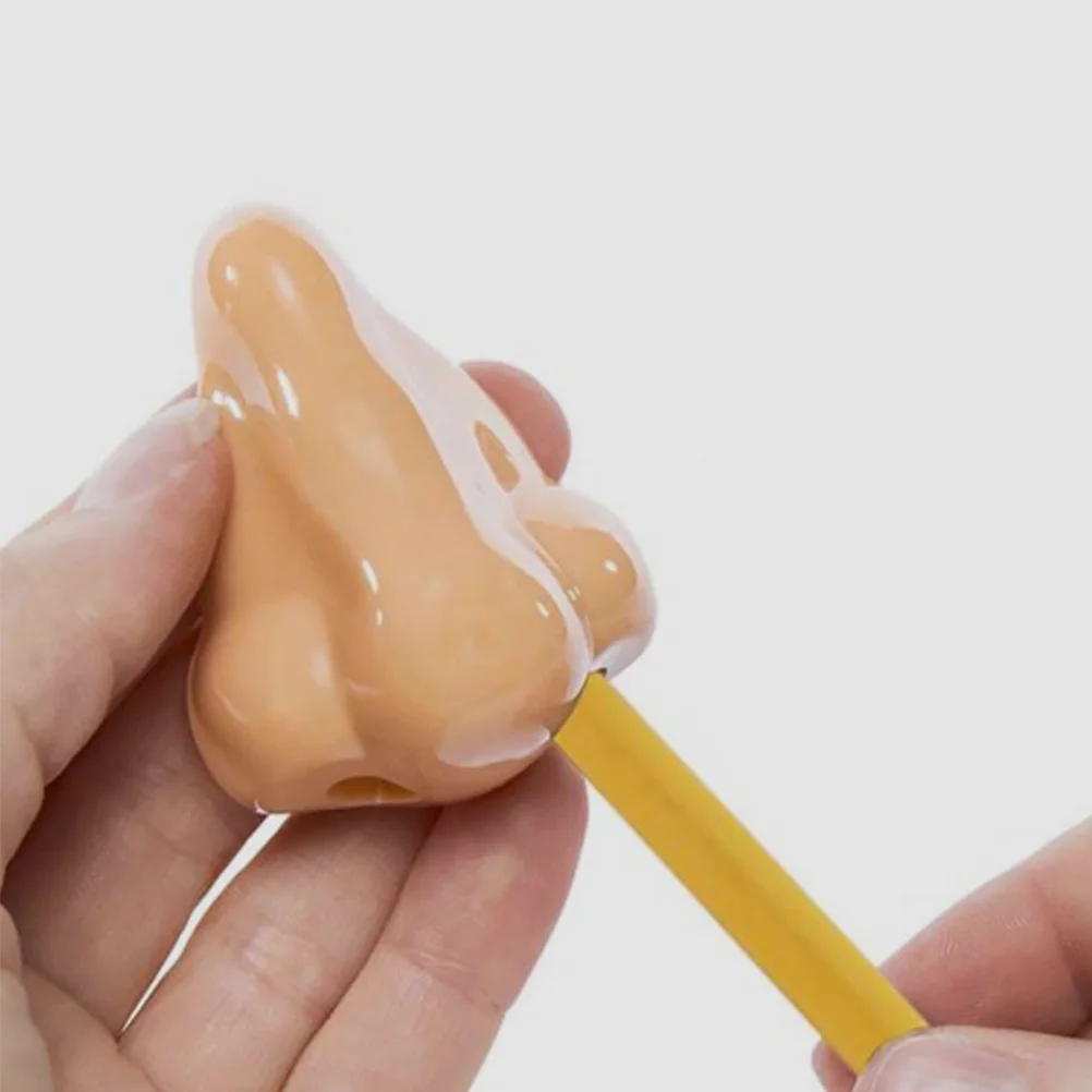

12Pcs Nose Shaped Pencil Sharpener Manual Handheld Sharpener for School Office Supplies Pencils