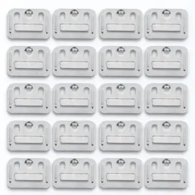 

100pcs Stainless Steel Wall Panel Buckle Clamp Bracket for Bamboo Wood Fiber Integrated Furniture Durable Strong