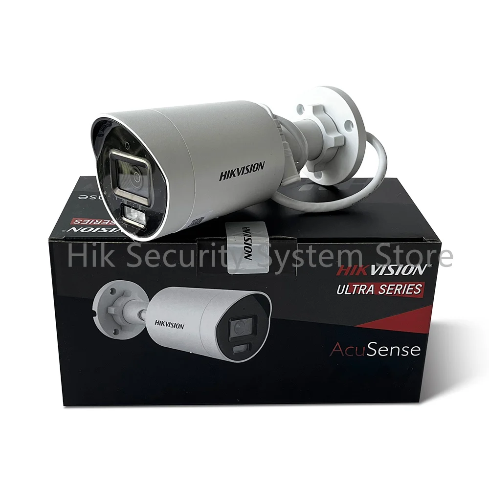 

H ​ ikvision DS-2CD3043G2-IU 4-мегапиксельная цилиндрическая сетевая IP-камера AcuSense POE со встроенным микрофоном, наружная камера наблюдения
