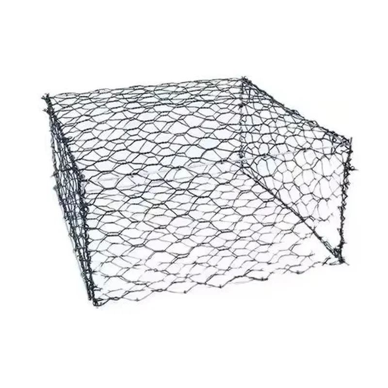 for Custom Size Braided Gabion Mesh PVC Coated Hexagonal Gabion Mat for Ramp Protection