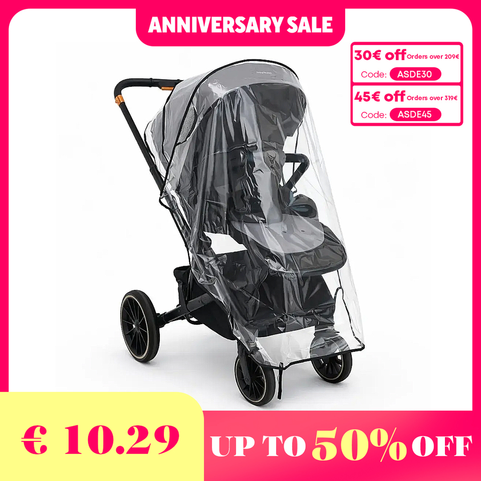  Kid Stroller Rain Cover EVA Weather Protection for Rain Wind, Snow & Dust Baby Stroller Compatible with multiple stroller models 