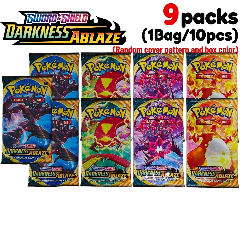 9 Packungen Pokémon TCG Mega Evolution-Pitch Black Booster Ascended Heroes Phantasmal Flames TCG Sammelkarten-Set – Detail 16