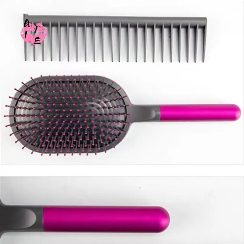 

A11E-для расчески Dyson + расческа с широкими зубьями + цилиндрическая расческа, массажная расческа, парикмахерские инструменты для вьющейся укладки