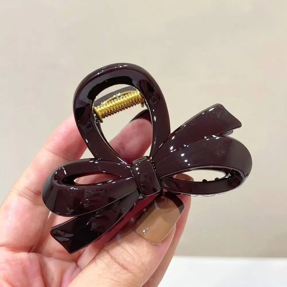 Minimalist Large Hair Claw Clip Resin Shark Clip Women Fashion Hair Accessories Retro Styling Ponytail Organizer