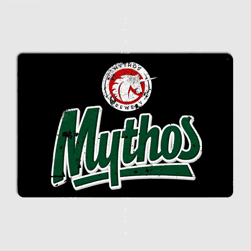 Mythos Brewery - Greece Beer Retro Pub Poster Metal Sign Custom Bar indoor Wall Decoration Room Decor Tin Home Decor