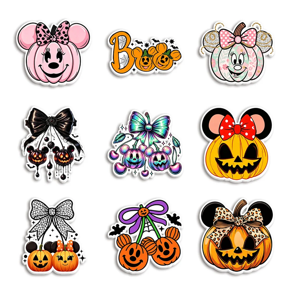 Pumpkin M Head Halloween Resin Planar Transparent Glitter Acrylic Flatback for Badge Hair Bow Keychain Pendant Brooch Badge Pers