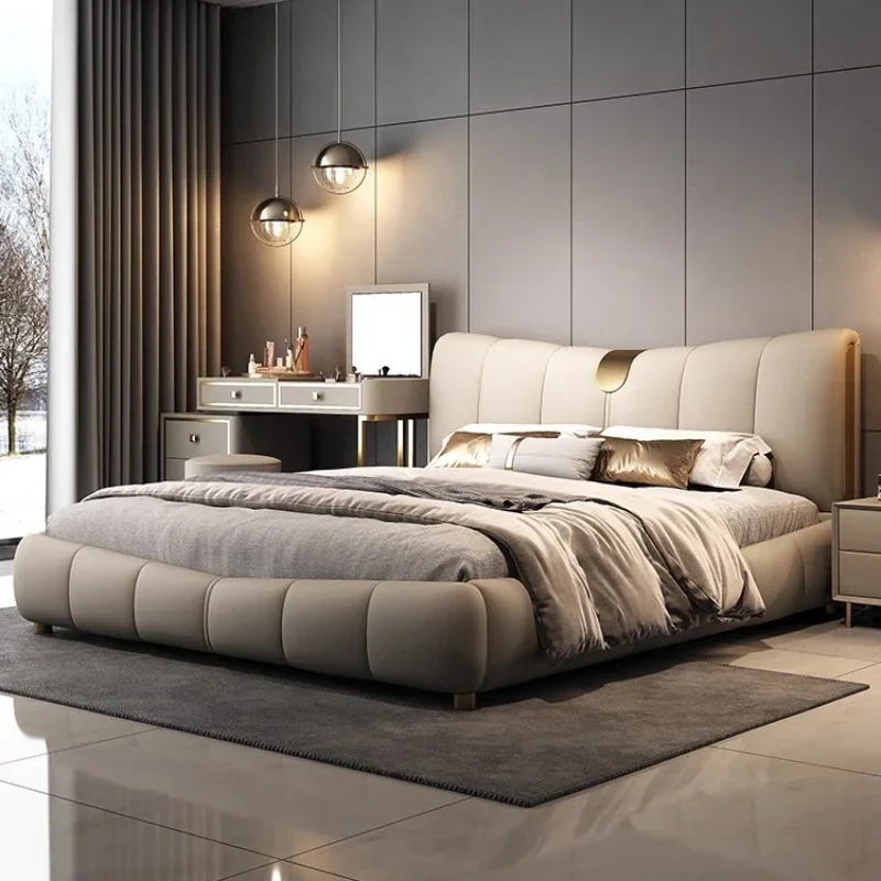 Bedrooms Luxury Home Double Beds King Size Bed Frames With Head Board 180x200cm Furniture For Home Full Size Bed Full MarriageA1