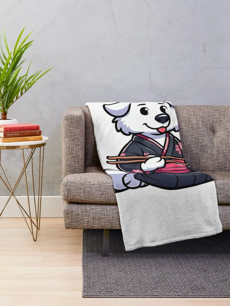 Great Pyrenees Dog Sushi Throw Blanket for babies warm for winter Multi-Purpose Blankets