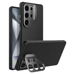 NILLKIN Magsafe Aramid Fiber Case For Samsung Galaxy S25 Ultra With Kickstand Anti-Drop For Samsung S25 Ultra Magnetic Cases