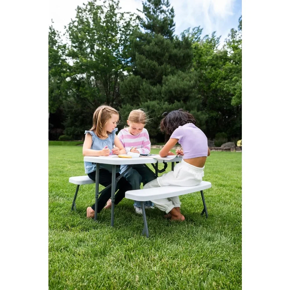 Compacte kinderpicknicktafel (G-940), wit