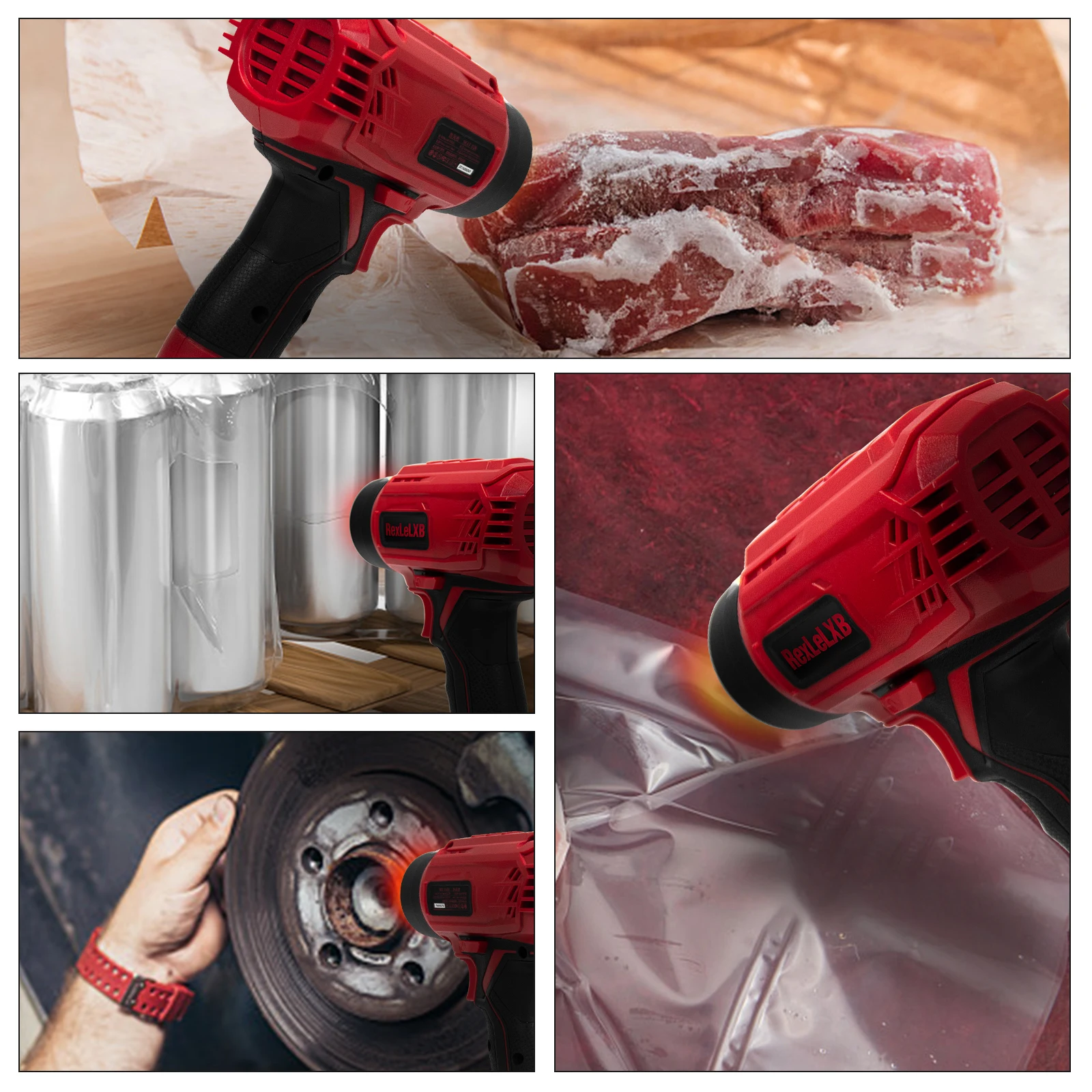 400W ปืนเป่าลมร้อนกับ M18แบตเตอรี่18V/20 mAh ไร้สายแบตเตอรี่ลิเธียม18V/20 MAX เครื่องมือทางไฟฟ้าเครื่องเป่าผมที่แข็งแกร่ง