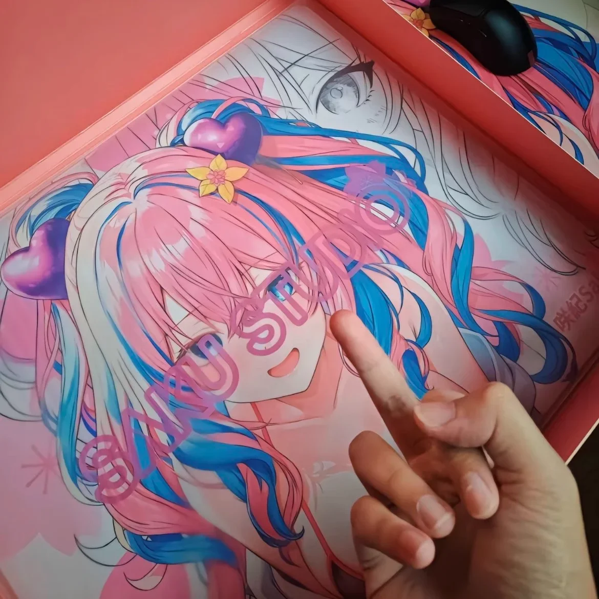 ساكو ستوديو ساكي الزجاج ماوس الوسادة الألعاب FPS الزجاج المقسى نسخة الطبعة ماوس الوسادة السلس المهنية لوحة ماوس الكمبيوتر ألعاب الهدايا #5