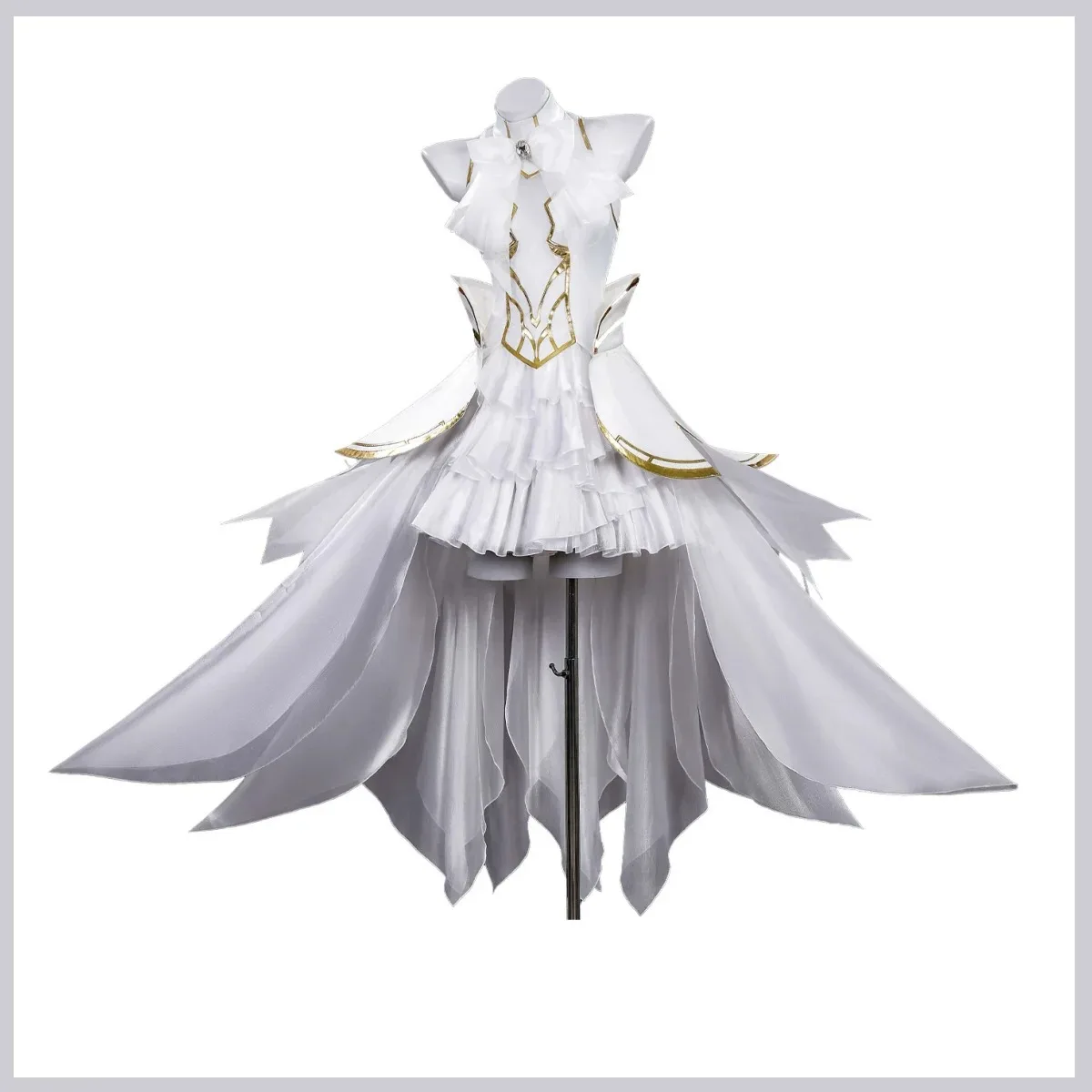 تأثيري حلي أنيمي تاريخ لايف Tobiichi اوريغامي فستان سهرة أبيض الأميرة تنورة شعر مستعار الكبار امرأة مثير فستان تنكر