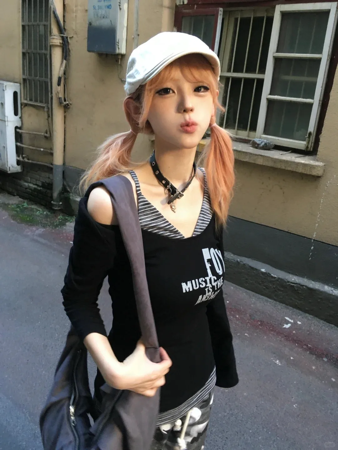 Karrram Japanisches Y2k Fake Zweiteiliges Top Trashy 2000er Schulterfreies T-Shirt Vintage Harajuku Buchstabendruck Streetwear Amerikanische 90er – Detail 7