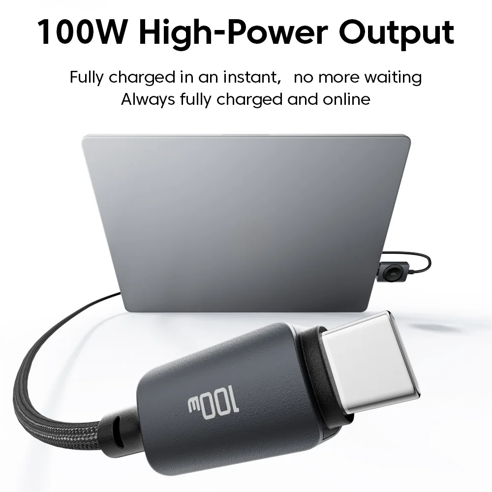 Olaf 100W Type C To USB C Cable Fast Charging 2-in-1 Magnetic Watch Cable For iPhone 17 16 Samsung Laptop 2W For iWatch Series