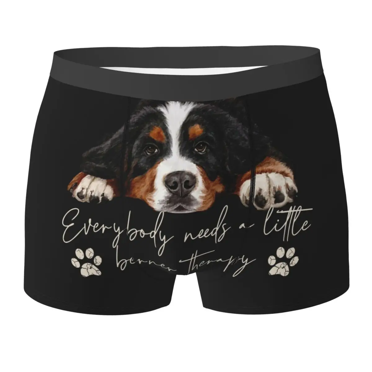 Boxer Underpants Shorts Bernese Mountain Dog Panties Male Breathable Underwear for Homme Man Boyfriend Gift