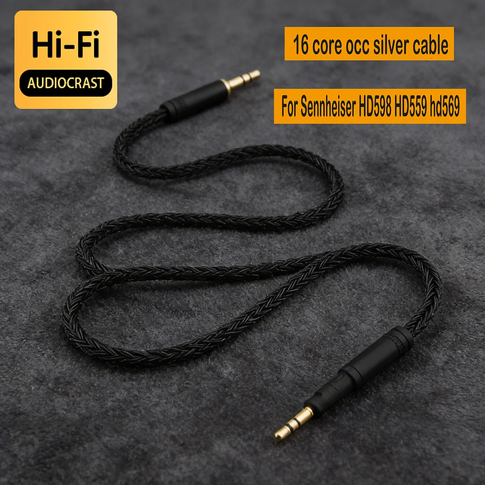 16 Core 7N OCC HiFi Headphone Upgrade Cable Compatible with HD598 HD599 HD569 HD579 HD559 HD558 HD515 | 2.5mm 3.5mm