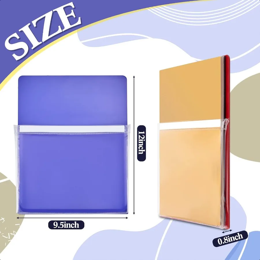 10 pezzi portadocumenti magnetico porta carta penna magnetica cancellabile a secco pennarello organizer da tasca per frigorifero per lavagna frigorifera