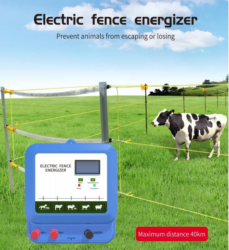 Electric Poultry equipments Hot Sale Portable Power Solar Panel  Electric Fence Energizer for fence system