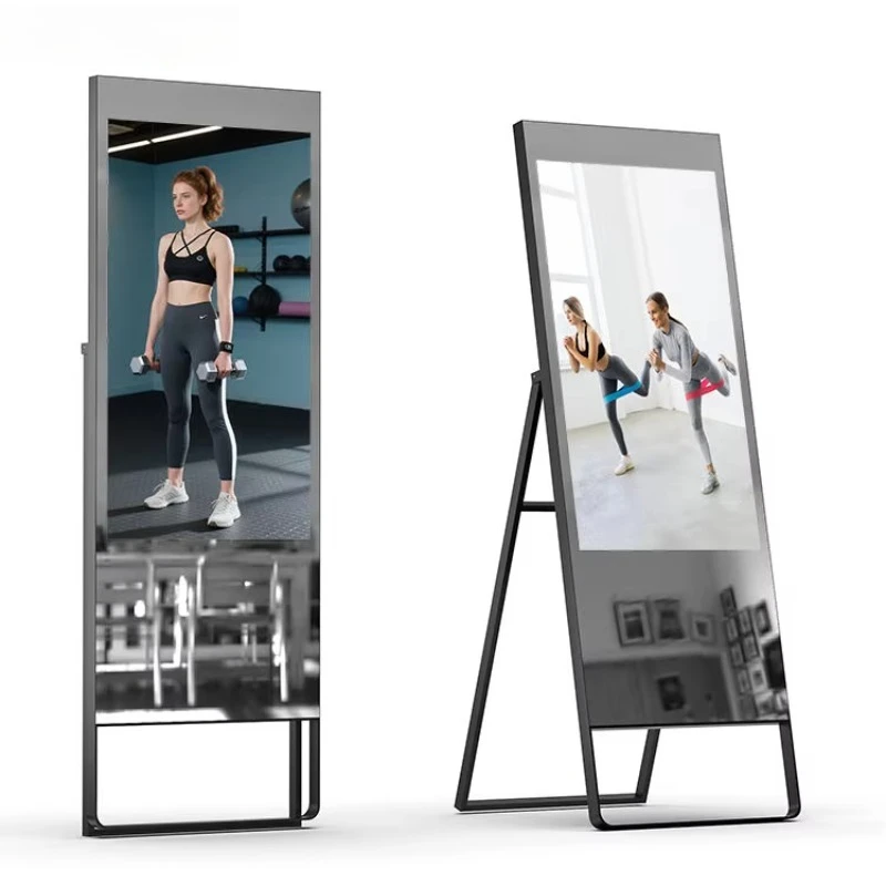 

Smart Fitness Mirror 43Inch Yoga Mirror Display Gym Smart Fitness NO Touch Screen Home Workout Mirrors