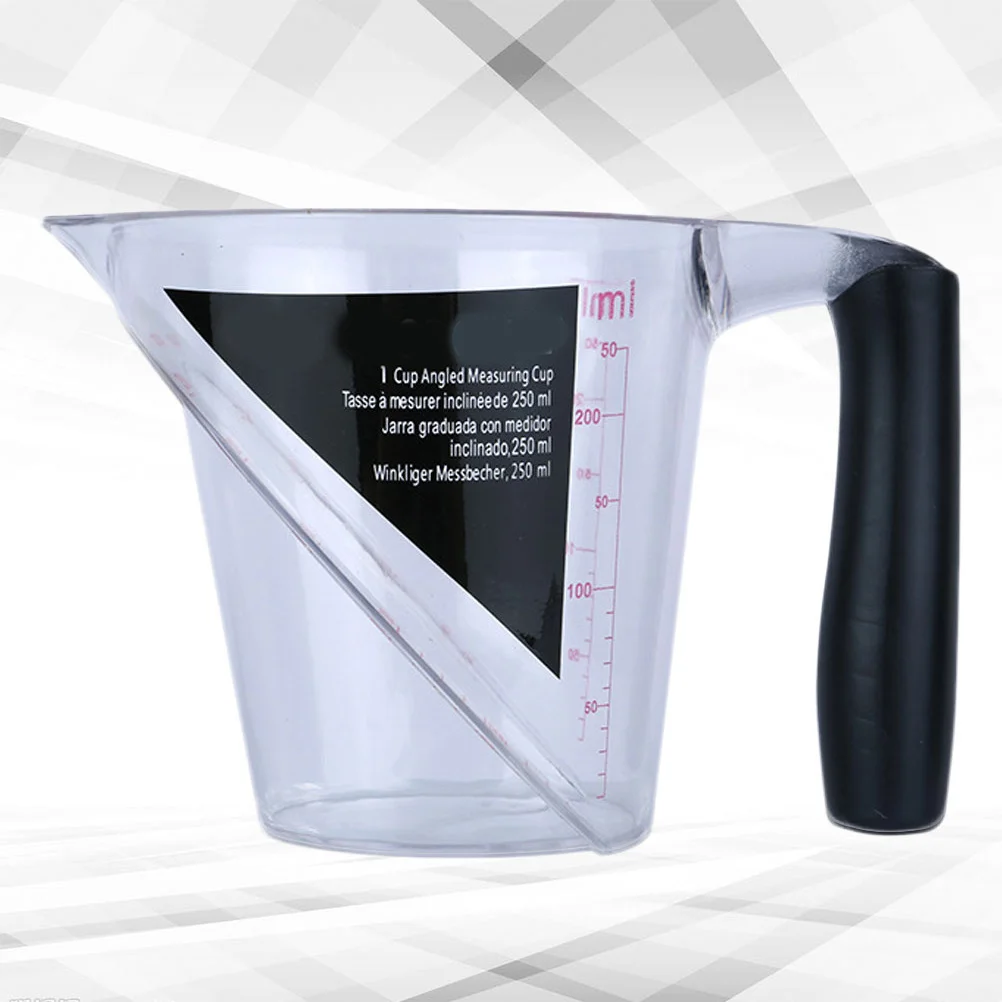 1Pcs Messbecher Kunststoff Abgestufte Transparente Haar Färben Dauerwelle Skala Tasse Hitzebeständige Anti Statische für Friseur Flüssigkeit