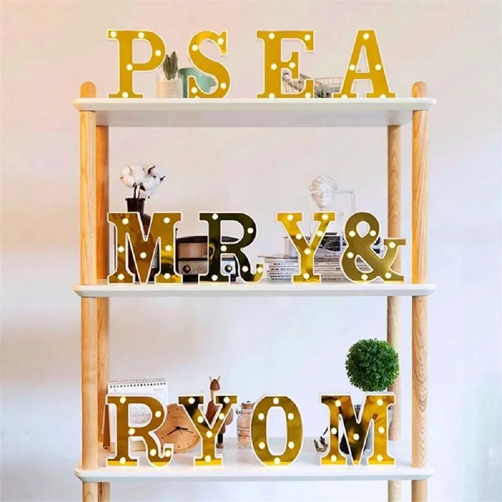 Decorative Led Illuminated 3d Letter S Big Size Organization Birthday, Marriage Proposal, Celebration