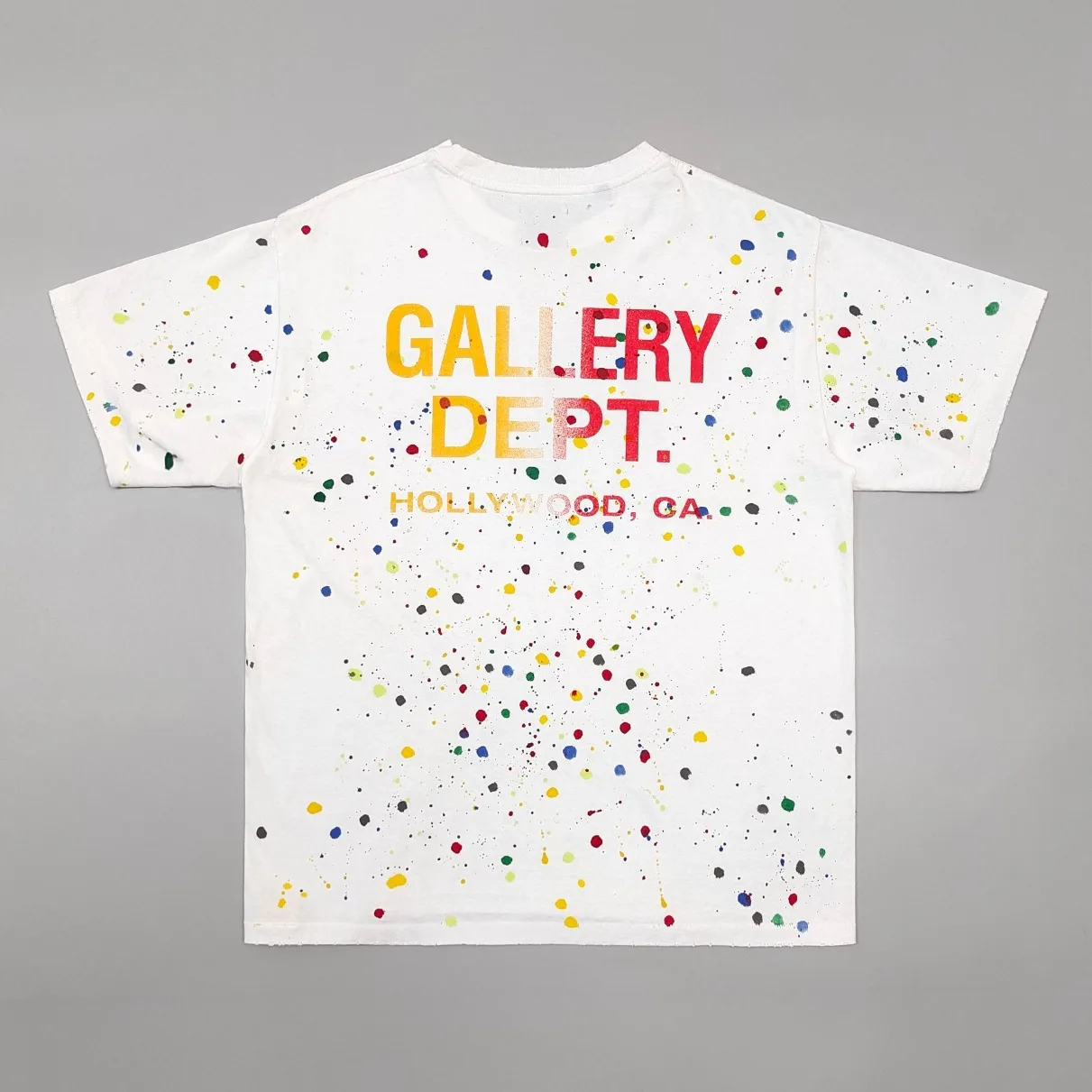Gallery Dept Ink Sprinkle Letter Print Short Sleeve T-Shirt