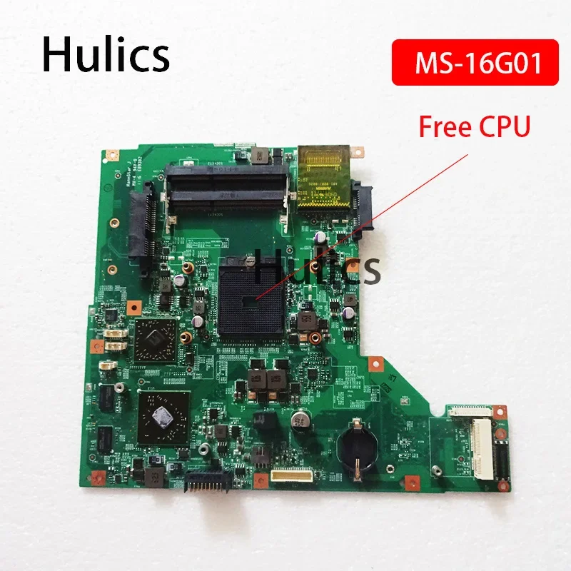Hulics Used FOR MSI CR670 Laptop Motherboard MS-16G01 MS-16G0 VER 1.0 Main Board