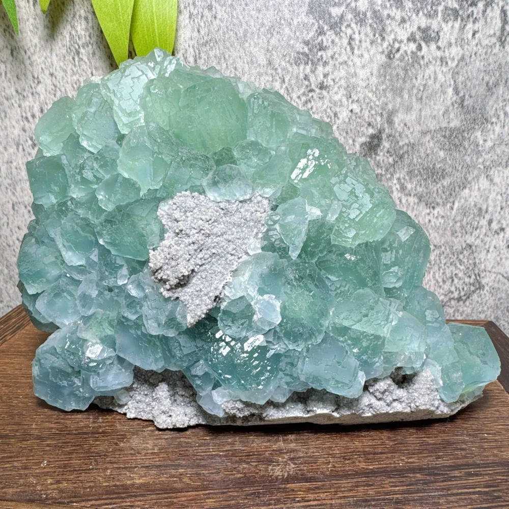 Big Natural Blue Fluorite Crystals Cluster Raw Stone Mineral Specimen Crystal Collection - Healing Gemstone for Home Decor