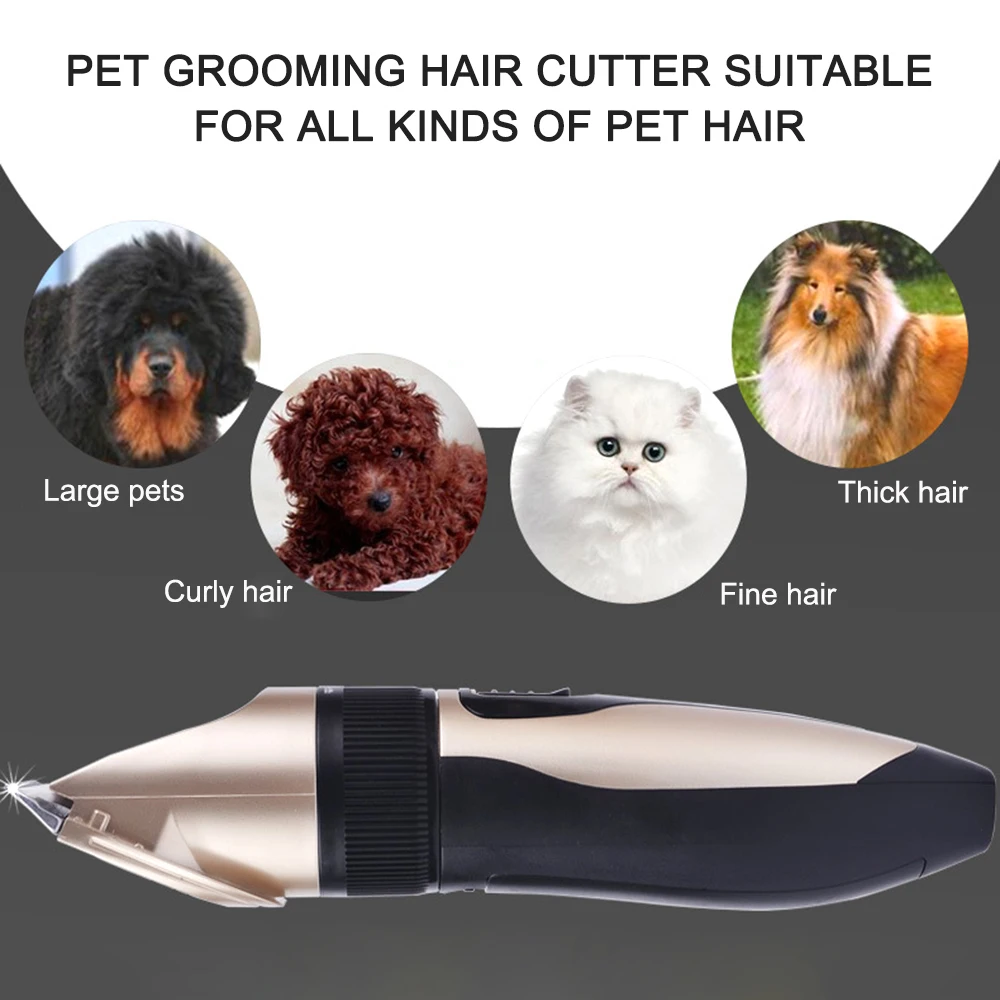 

Pet Grooming Hair Clipper Hair Cutter Low Noise Dog Cat Rabbit Hair Trimmer Cutter Rechargeable Shavers Electrical Pet