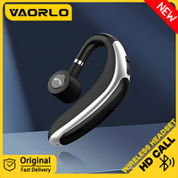 VAORLO 180° Rotatio Wireless Earphone With HD Mic Left/Right Ear Universal Business Bluetooth Headset For Sport Music Driver Car