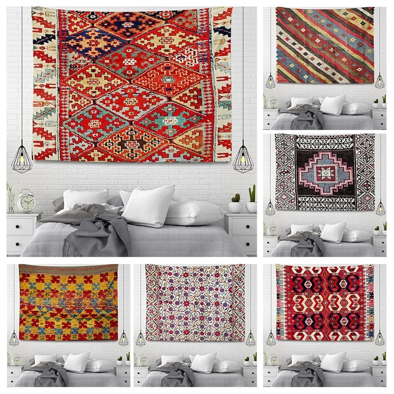 Home decoration Wall tapestry aesthetic room boho accessories wall hanging fabric autumn mandala decor vintage Morocco Bedroom