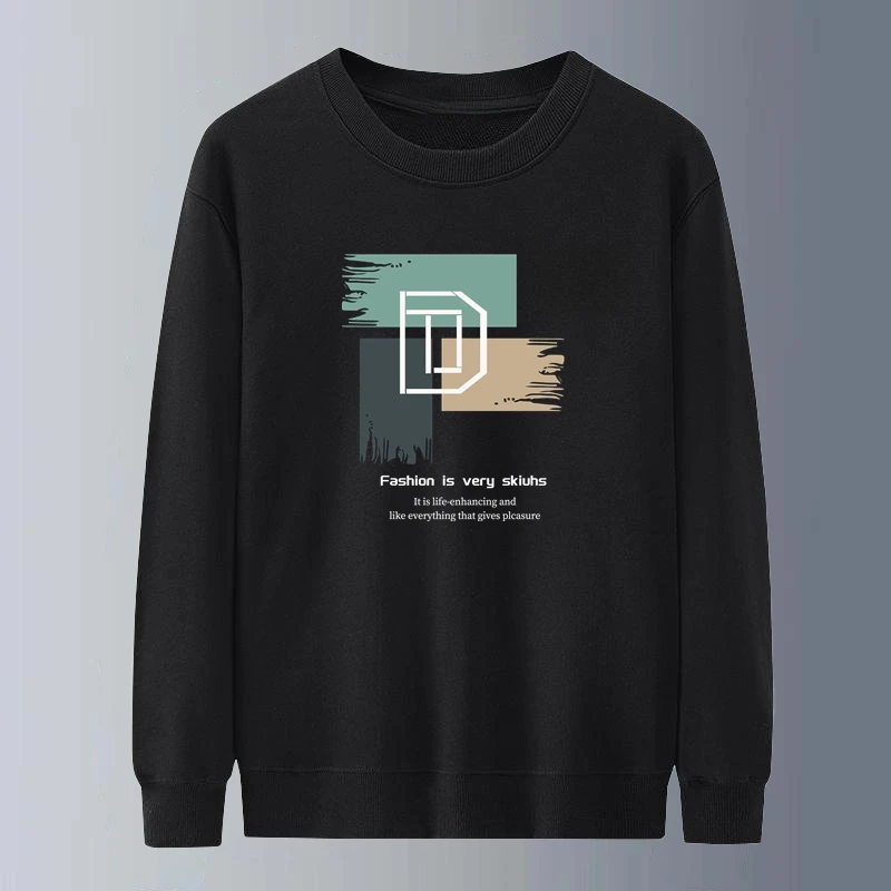 

Unisex Long Sleeve round Neck Sweatshirt Casual Comfortable Loose Fit T-Shirt for Construction Site Workwear And Youth Fashion