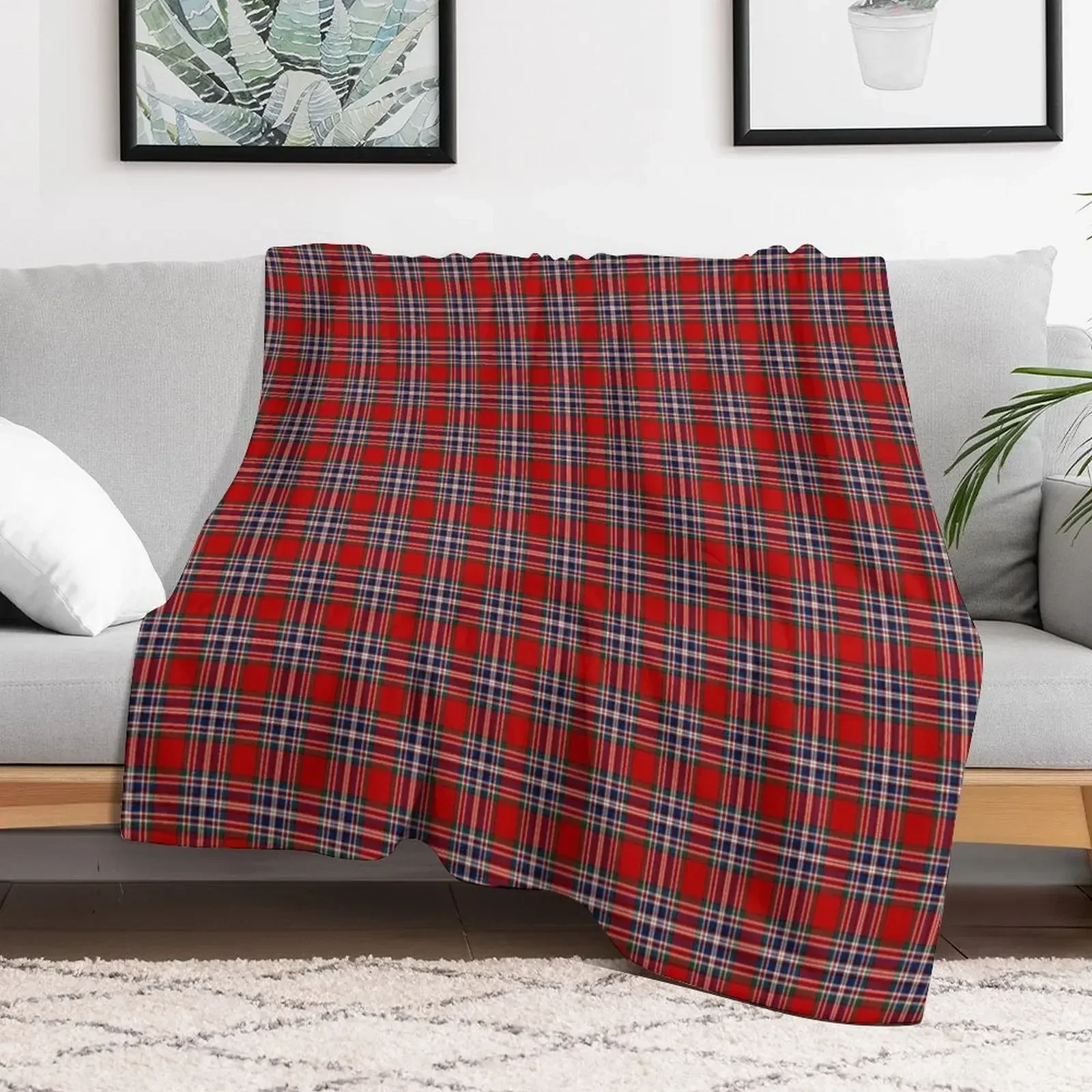 Clan MacFarlane Tartan Throw Blanket Cute Stuffeds Blankets