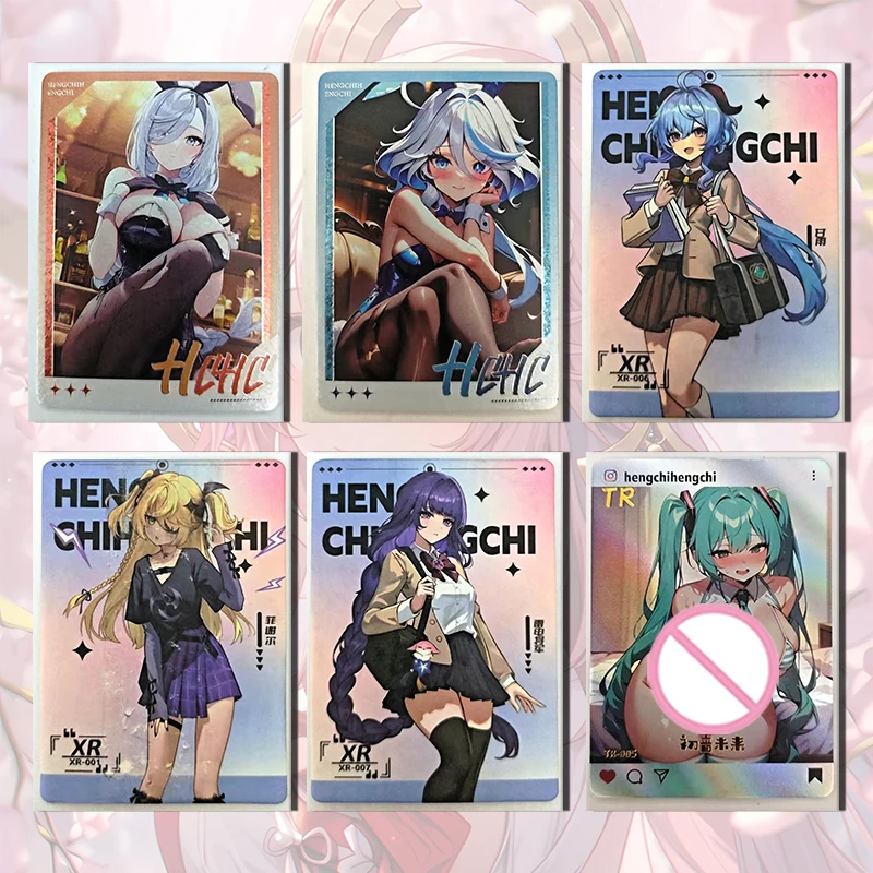 

Goddess Story Hum hum XR TR карта Raiden Shogun Ganyu Furina Shenhe Yae Miko Nahida boy Коллекция игрушек на день рождения, рождественские подарки