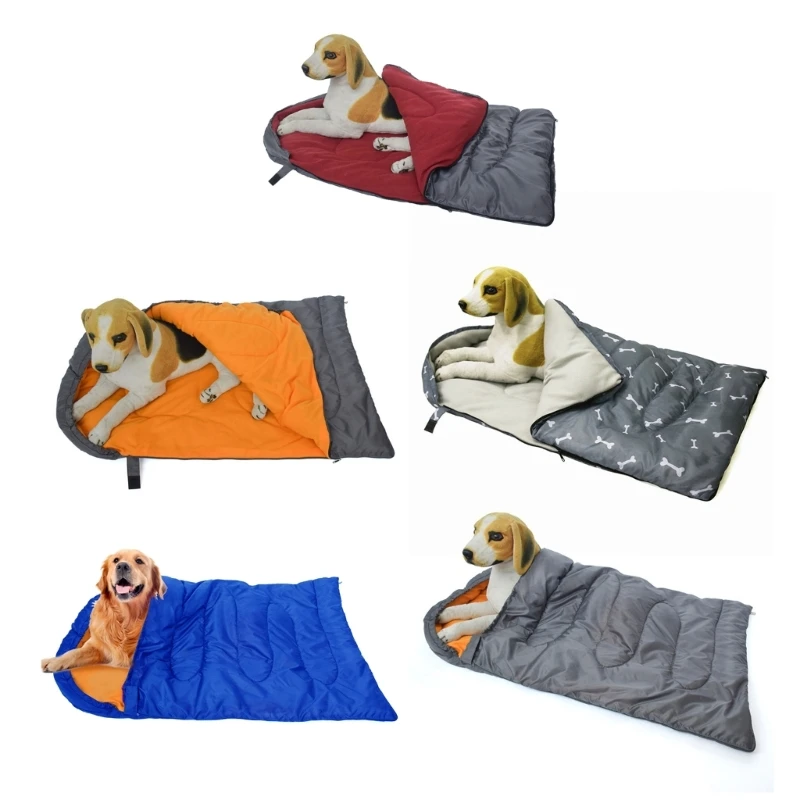 

Resting Sleeping Bag Dog Warm Bed Hiking Sleepsack for Small Puppies