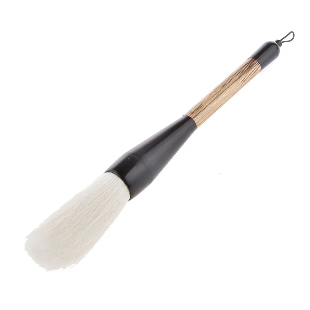 

Sumi Drawing Brush White Goat Hair Short Bamboo Shaft Chinese Calligraphy Tool for Writing Practice Chinese Writing Brush