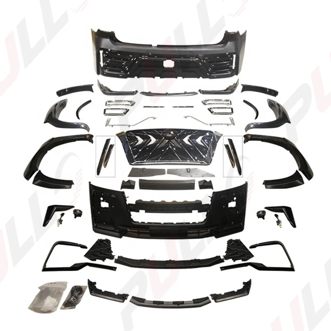 Popular hot sale newest body kit for Nissan Patrol Y62 10-20 upgrade to Black Hawk style contain front and rear bumper grille