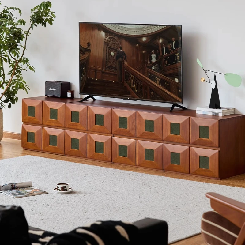 

Used solid wood chest of drawers, modular combination cabinet, multi-functional household storage storage, bedside table,
