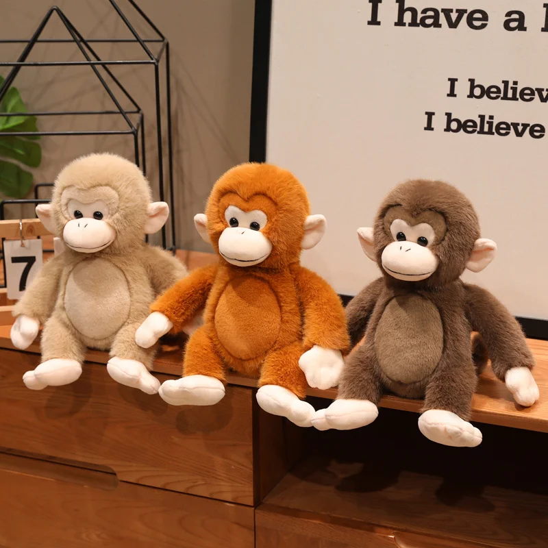 28/40CM Funny Cartoon Monkey Stuffed Soft Wild Animals Appease Doll Creative Birthday Gift
