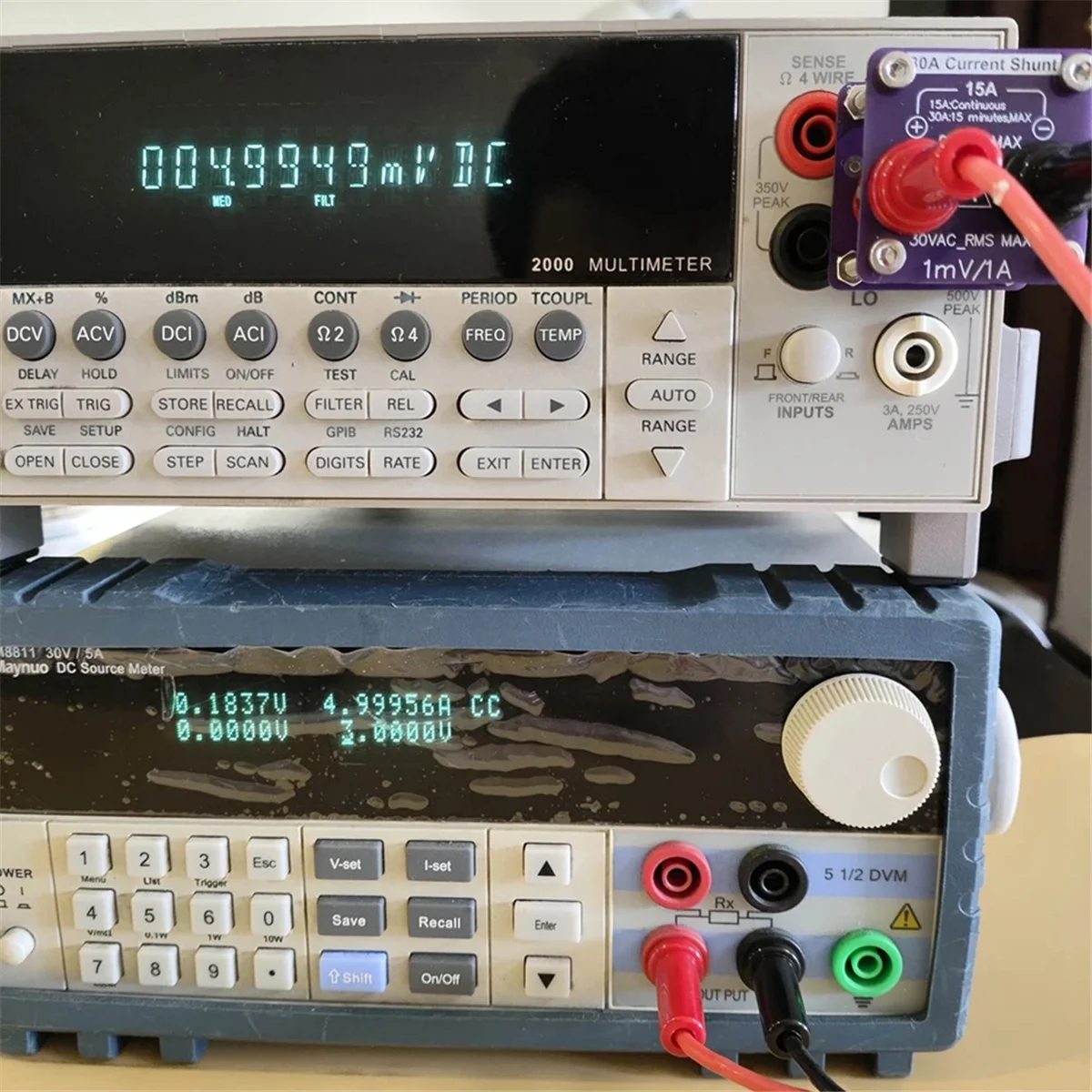 A002 DIY S34330A 30A Current Shunt Replacement for Both Desktop and Handheld Multimeters