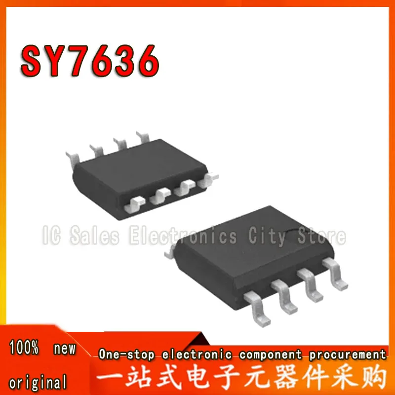 2pcs/lot SY7636 SOP8 lithium battery output four LED power supply IC chip