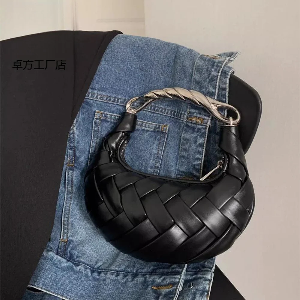 2025 جديد متعدد الاستخدامات حقيبة تحت الإبط موضة كتف واحد عبر الكتف زلابية حقيبة يده حقيبة من القماش للنساء #2