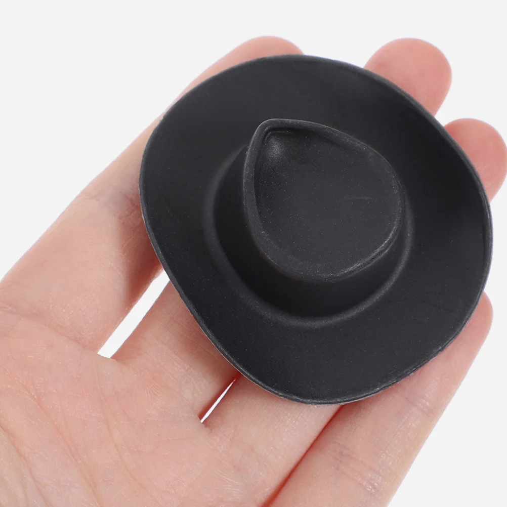 20 pezzi mini cappello da cowboy cappelli fai da te in miniatura piccolo giocattolo decorazioni per feste piccolo plastica per bambole