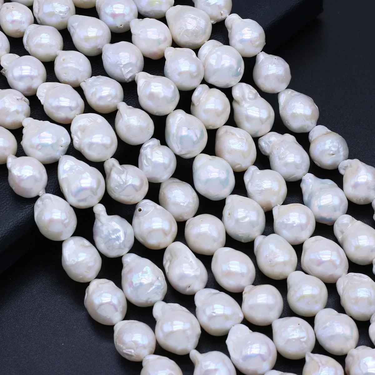 

Natural Freshwater Pearl Baroque Pearl Beaded Irregular Spaced Loose Beads for Jewelry Making DIY Necklace Bracelet Accessories