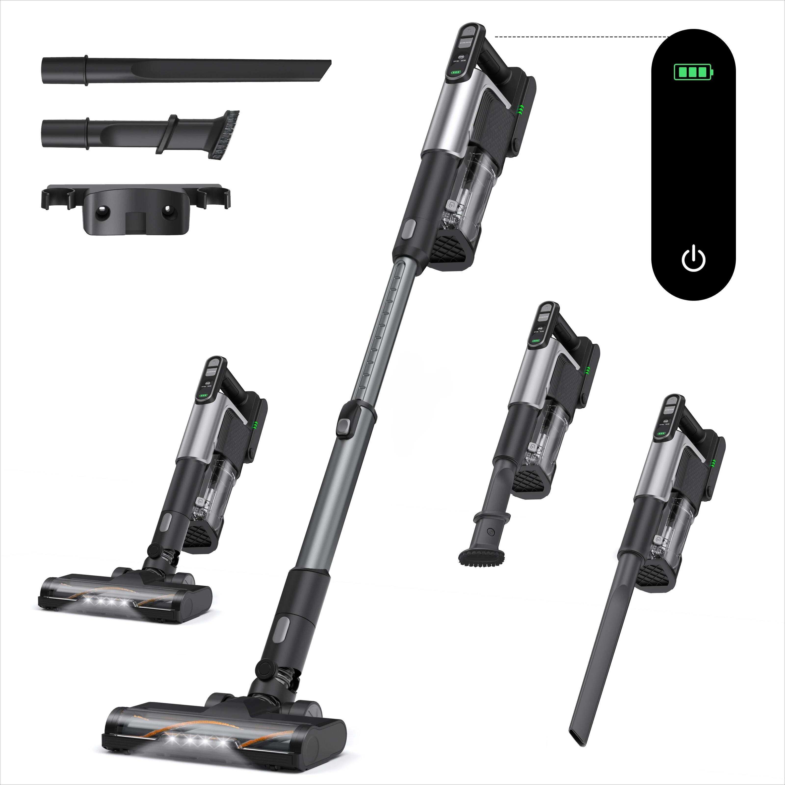 45KPa Cordless Vacuum Cleaner Powerful Suction Advanced 6 in 1Convenient One Click Dump Handheld EU Ideal for Carpet Floor Car