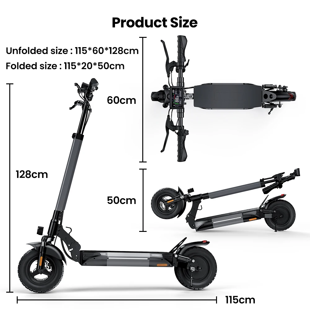 IScooter W9 Elektroroller 1000W Motor 48V14AH Hochleistungs-Lithium-Batterie Unterstützt APP E-Scooter Vordere und Hintere Scheibenbremsen Stadtfahrten Höchstgeschwindigkeit 45KM/H Maximale Reichweite 45KM 10-Zoll-Luftreifen für jedes Gelände Brandneu Original – Detail 14