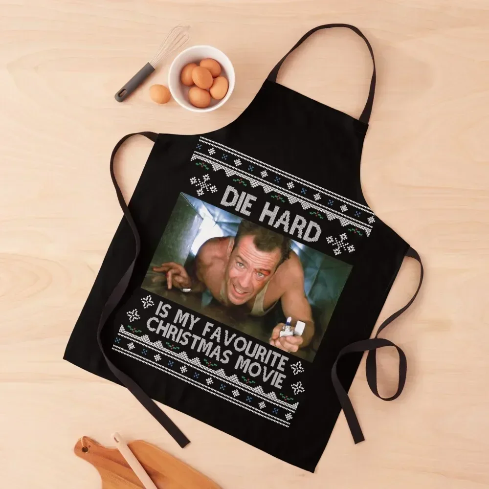 

Die Hard Is My Favourite Christmas Movie Apron Waterproof Womens Dresses Kitchen Things And For Home japanese style Apron
