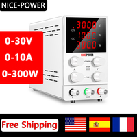 NICE-POWER 30V 10A Lab Switching Power Supply DC Adjustable Regulated Power Source Laboratory Voltage Stabilizer